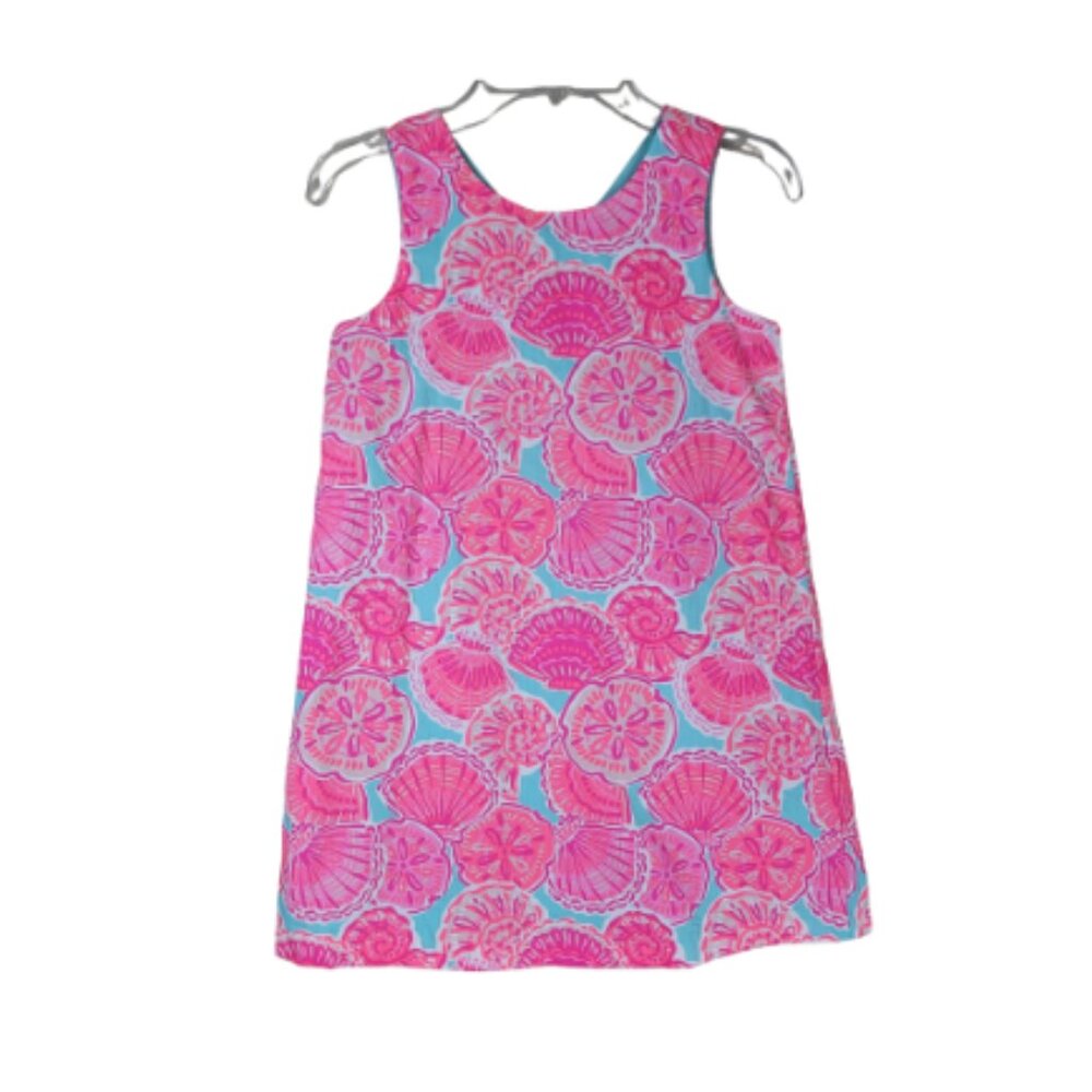 Tommy Bahama Girls Shift Dress Shell and Sand Dollar Print